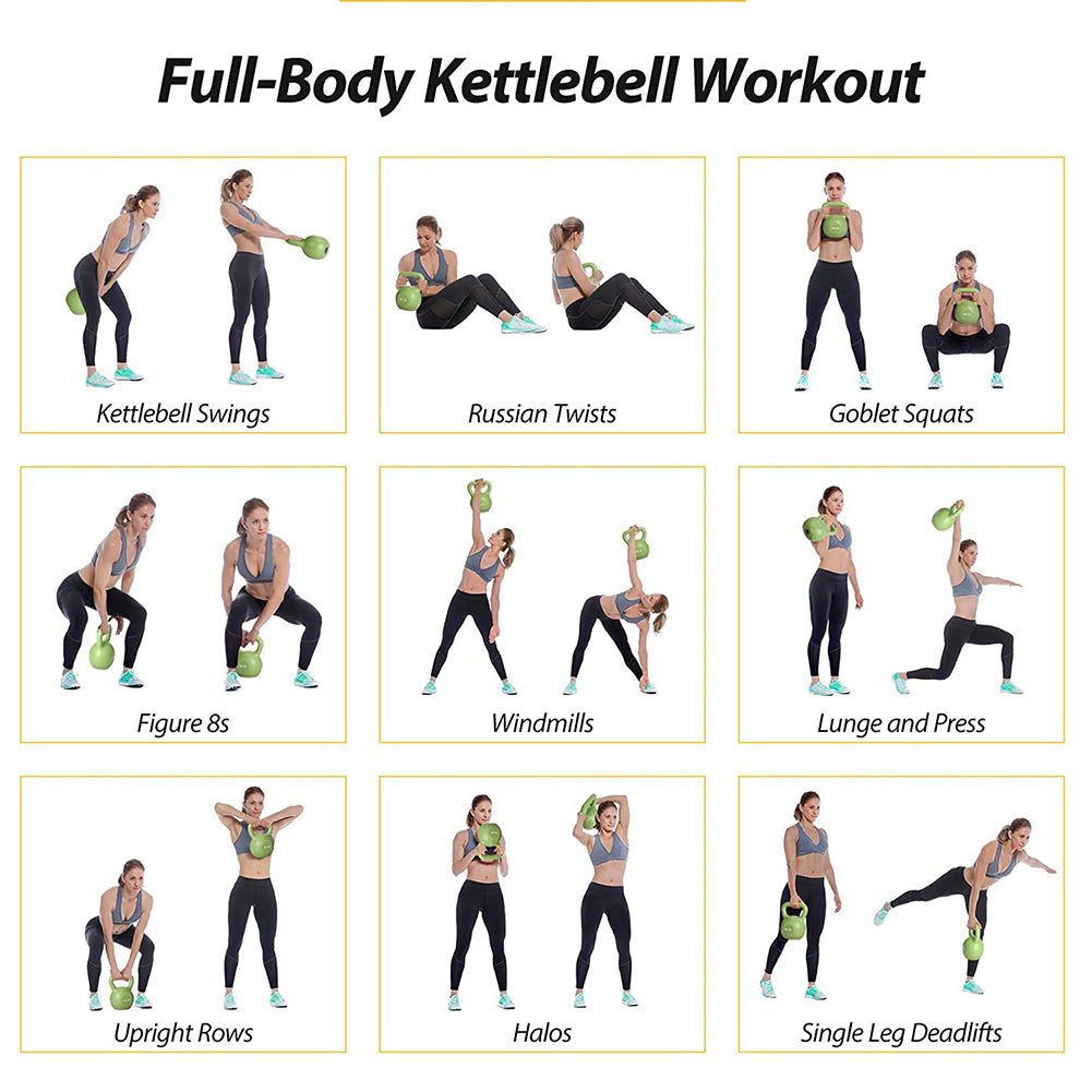 20lbs Kettlebell Set, Strength Training Kettlebells Weight Set For Women