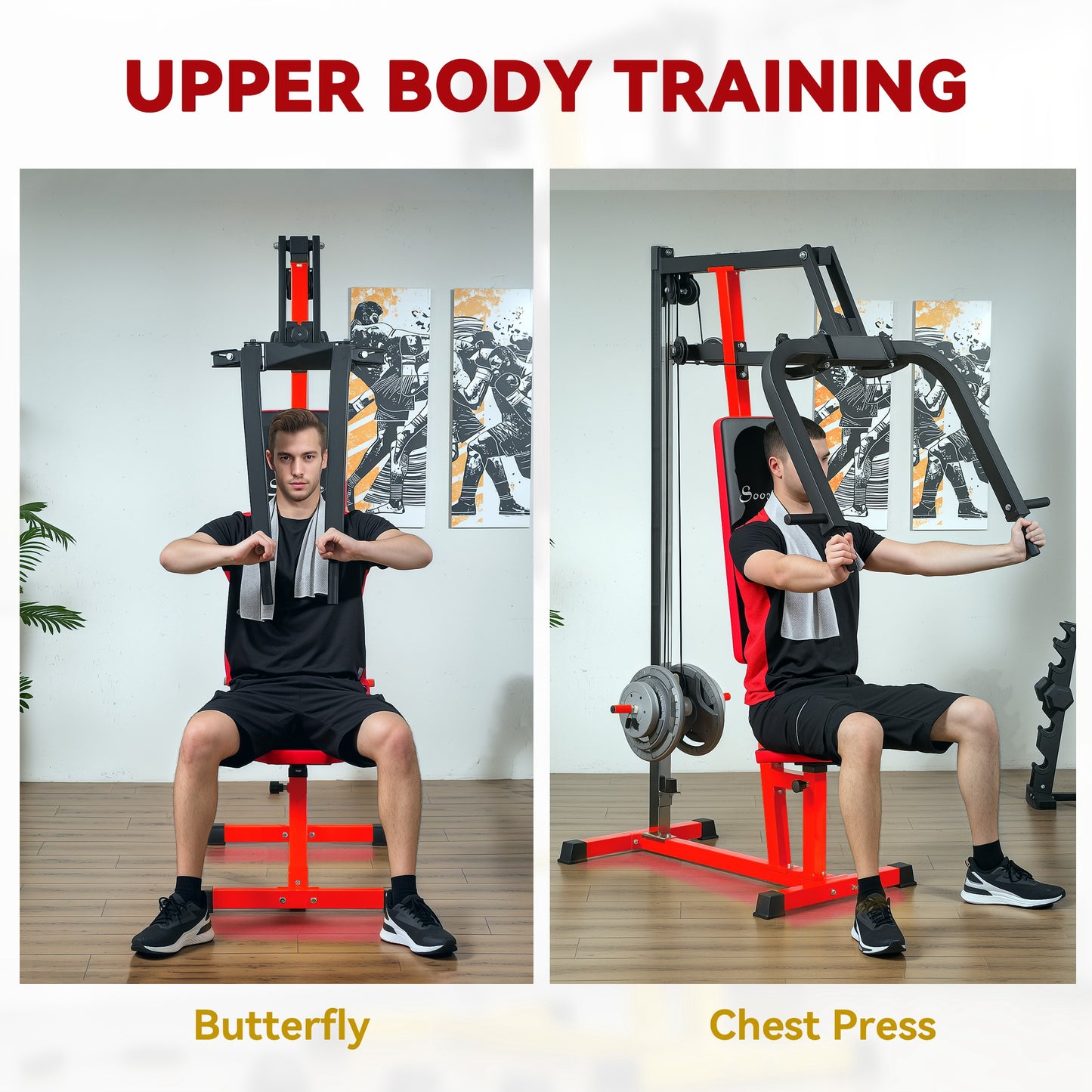 Chest Fly And Chest Press Machine For Back, Pectoral, Rear Deltoid And Shoulder Training