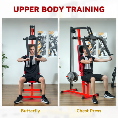 Chest Fly And Chest Press Machine For Back, Pectoral, Rear Deltoid And Shoulder Training