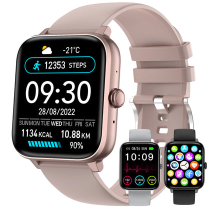 SmartWatch Men Women 1.83inch BT Face Heart Rate Fitness Tracker