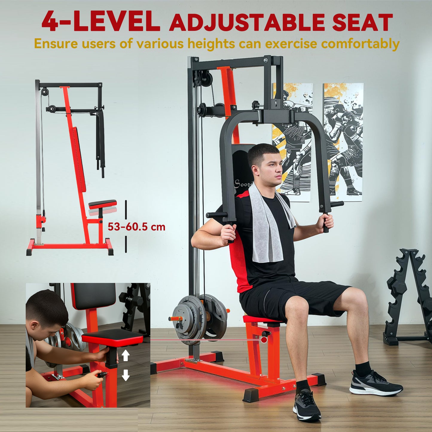 Chest Fly And Chest Press Machine For Back, Pectoral, Rear Deltoid And Shoulder Training